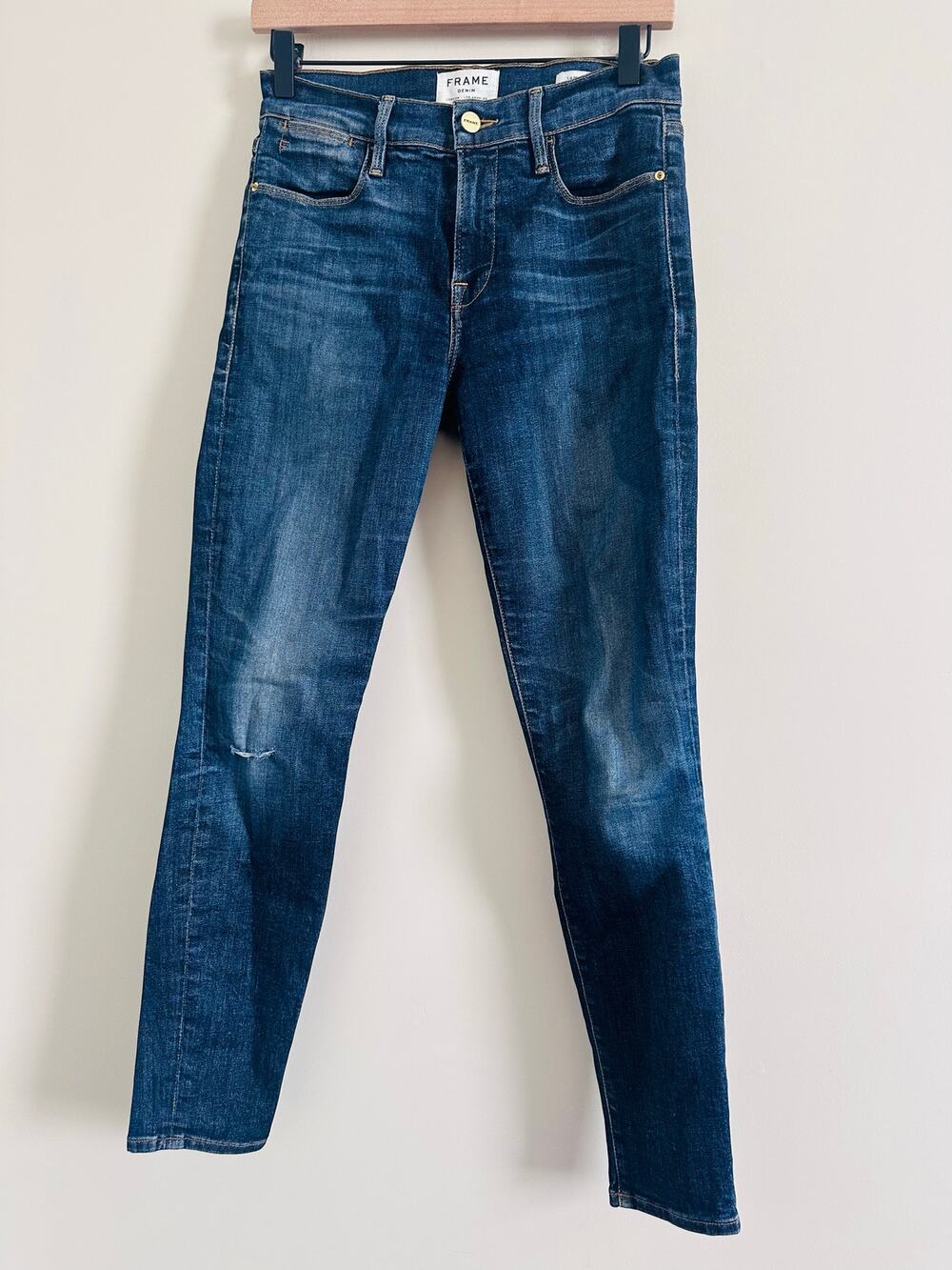 Frame Le High Skinny Mid Rise Jeans Size 26